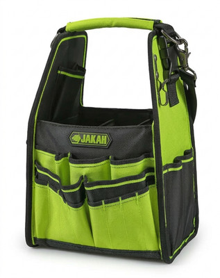 JAKAH Professional Open Tool Tote 23-Pocket Technician Bag Rotating Handle