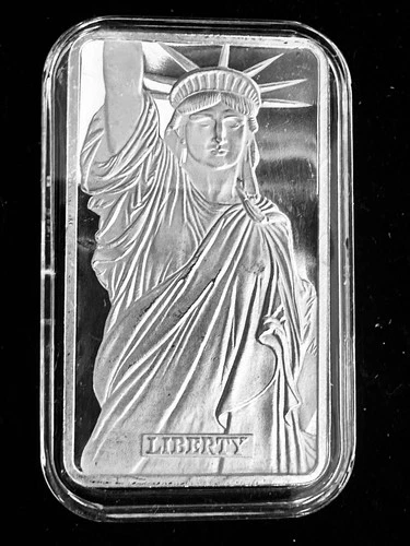 “Rare” MTB Lady Liberty 1 Oz Silver Bar “MA Privy” Centennial Tribute .999 Fine