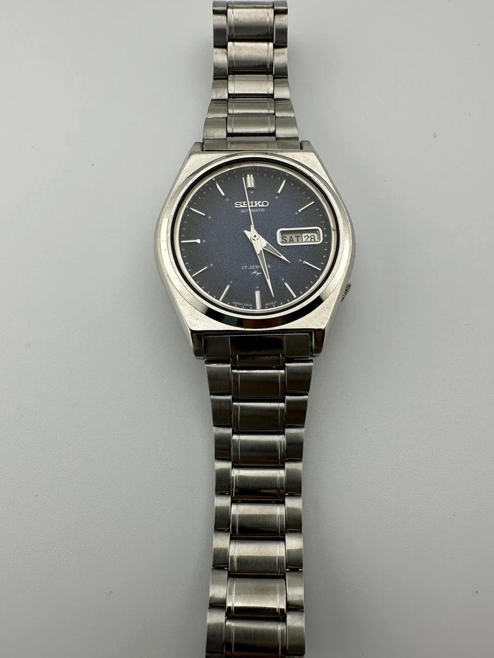 Reloj de pulsera vintage Seiko 5 automático auténtico hecho en Japón para hombre Foto 4 de 4