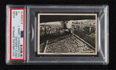1930 Greiling Zeppelin Weltfahrten III - Serie 7 Luftschiff Hindenburg #129 0p1e