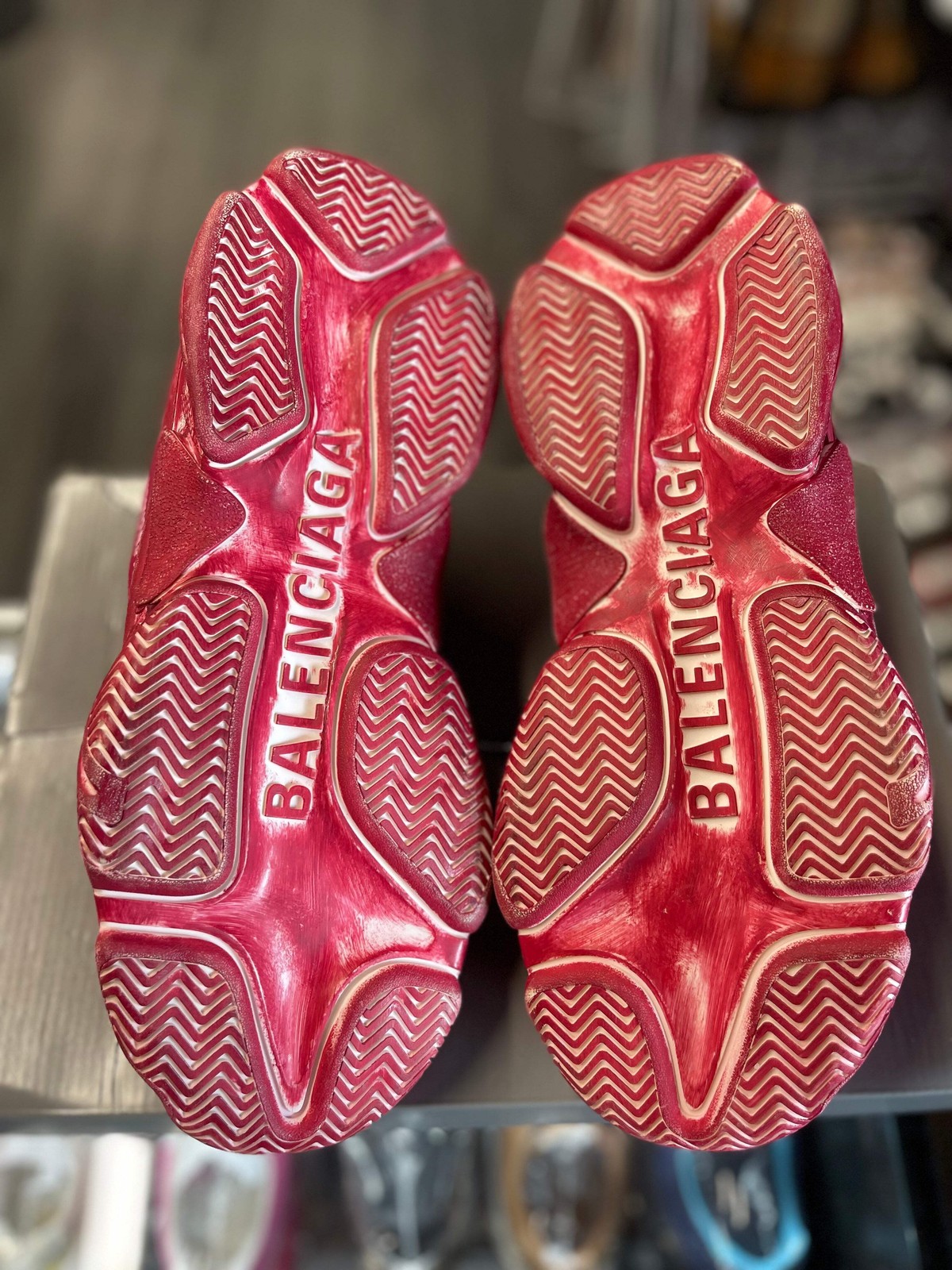 Balenciaga Triple S "Faded Washed Red" thumbnail 4