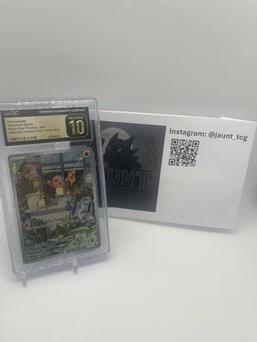 Pokemon Charmander 044 Black Star Promo Obsidian Flames ETB - CGC 10 PRISTINE