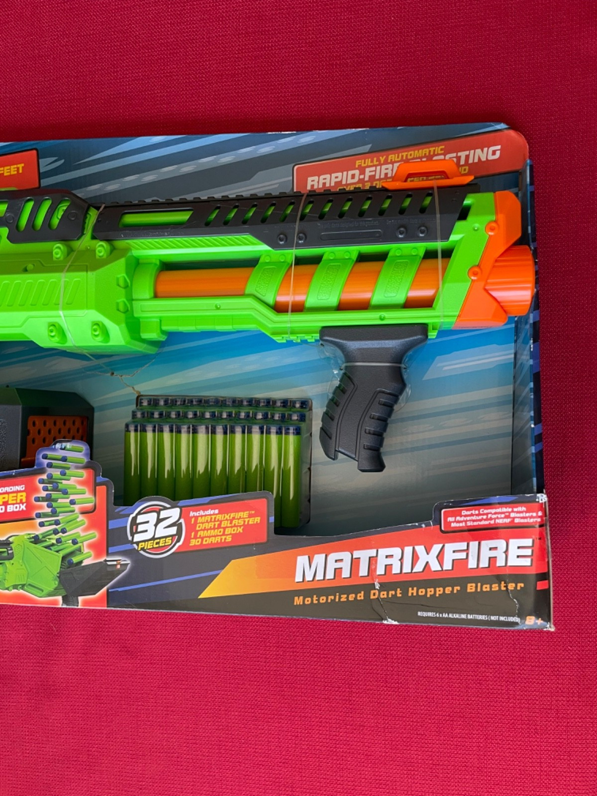 Adventure Force Dart Zone Matrixfire FULL AUTO Hopper-Fed Motorized Blaster Gun