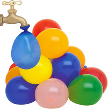Assorted Water Bomb Balloons, 144-Pack - Easy-To-Fill  Durable Latex Balloons,