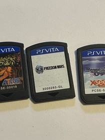 PS Vita Action RPG Lot - Dragon's Crown, Freedom Wars, Ragnarok Odyssey (Loose