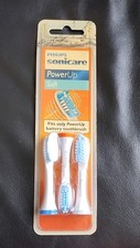 Genuine Philips Sonicare PowerUp Soft Replacement Toothbrush Brush Heads 3 Count
