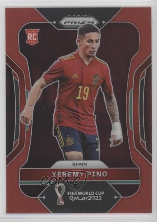 2022 Panini Prizm World Cup Qatar Red Prizm 278/399 Yeremy Pino #229 19zn
