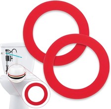 Flush Valve Seal for Mansfield 210/211 - 2-Pack Toilet Gasket Red