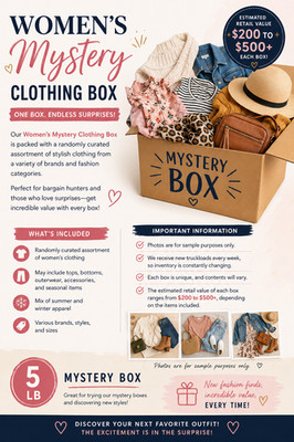 Women's Mystery Clothing Boxes Bulks 5lb