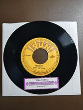 JERRY LEE LEWIS Breathless / BILL JUSTIS Raunchy 45 Vinyl Record w/ Title Strip