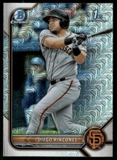 2022 Bowman #BCP-65 Diego Rincones Chrome Prospects
