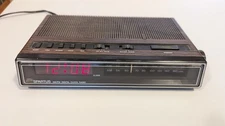 Vintage Spartus Digital Radio Alarm Clock Model 0106-61 Tested And Working