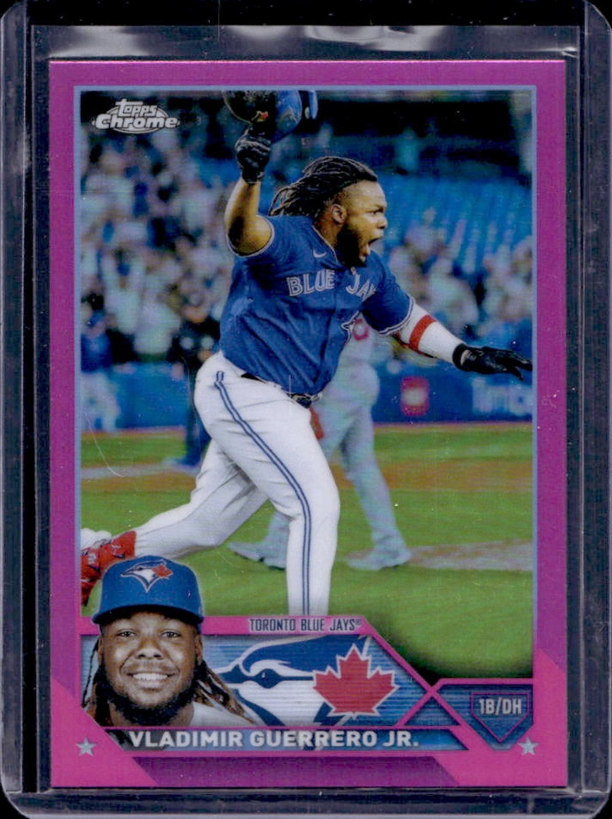 2023 Topps Chrome Vladimir Guerrero Jr. Pink Refractor #50 Blue Jays