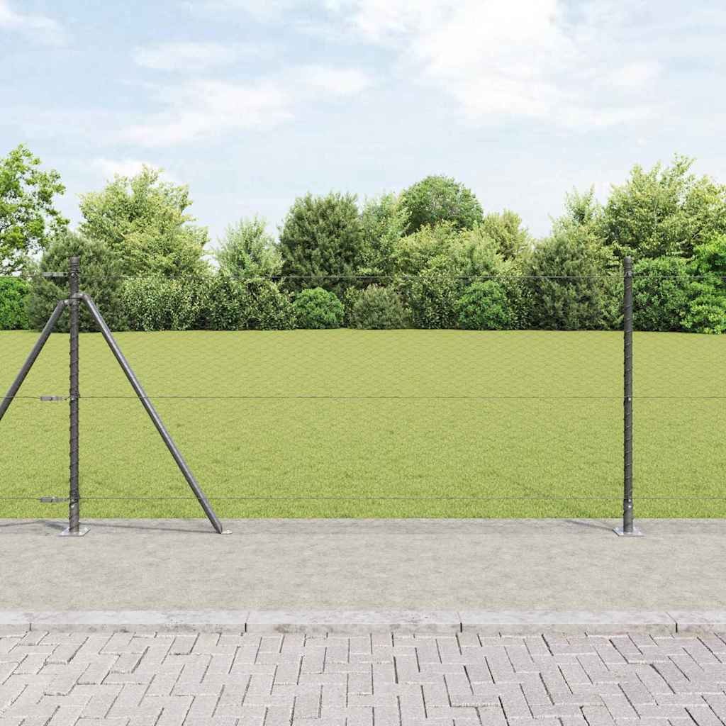 Palo Recinzione Acciaio Grigio 25 x 1 m | Rete 25mm Prezzo Fabbrica