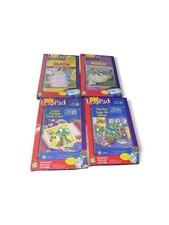 Leap Paid Learing Center Lot of 4 Interactive Box and Catridge Nib vintage