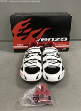 Venzo Men Black/Red and White Road Cycling Shoes 10