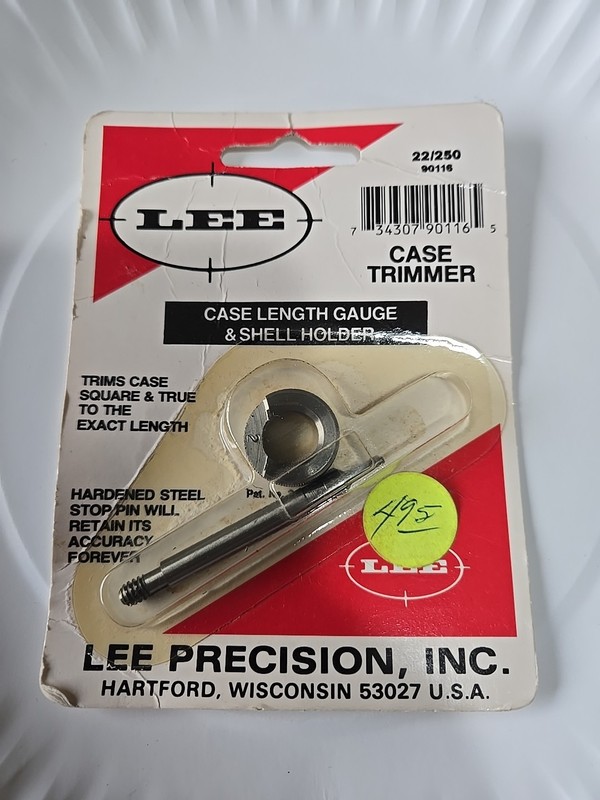 Lee 90116 Case Length Gauge & Shell Holder 22/250 Remington #90116