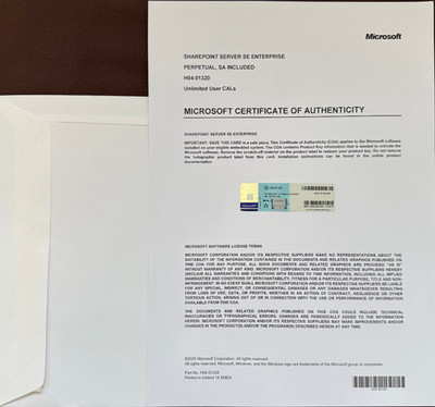 SharePoint Server Subscription Edition Enterprise  Unlimited CALs 76P-02045