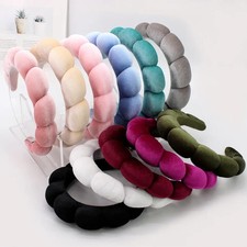 Sponge Spa Headband Velvet Wide Padded Face Wash Makeup Removal Women Accessory