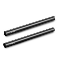 2 PCS 12 Inch 30cm Aluminum Alloy 15mm Rod M12 Female Thread Camera Mount