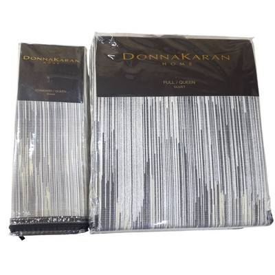 Donna Karan Home Ember Collection Full/Queen Duvet Cover & 1 Standard/Queen Sham