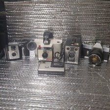 Vintage 1950-80's camera lot 5 - Retro, old - Kodak,Polaroid,Mamiya - Untested
