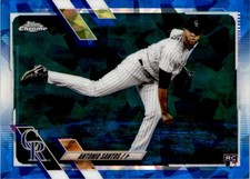 Antonio Santos 2021 Topps Chrome Update Sapphire Edition RC #US85 Colorado