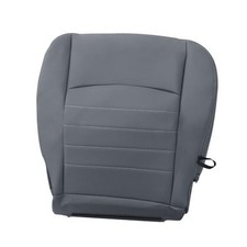 Driver Side Bottom Leather Seat Cover Gray Compatible with 2013-2018 Dodge Ram