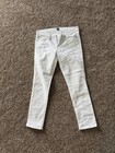 GAP Mid Rise Girlfriend Jeans, White Denim , Size 26 — photo 1