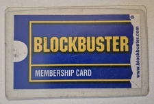 Vintage Blockbuster Video Membership Card Laminated Jacksonville FL