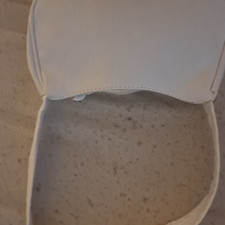Damen Schultertasche aus Kunstleder Weiß uni...