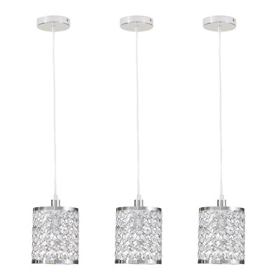 Crystal Chandeliers, 3 Pack Crystal Chandeliers, E12 Socket