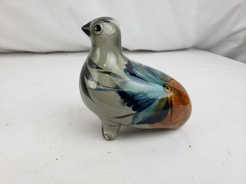 Vintage Tonala pottery, Mexico, bird