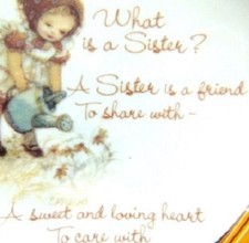 Lasting Memories HOLLY HOBBY Art Plate "WHAT IS A SISTER Porcelain. New in Box