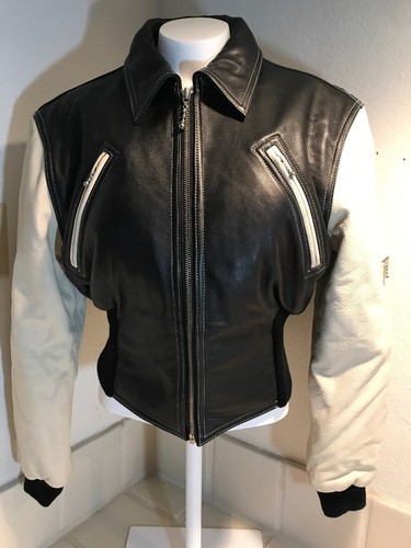 White Leather Jacket Sexy Coat 