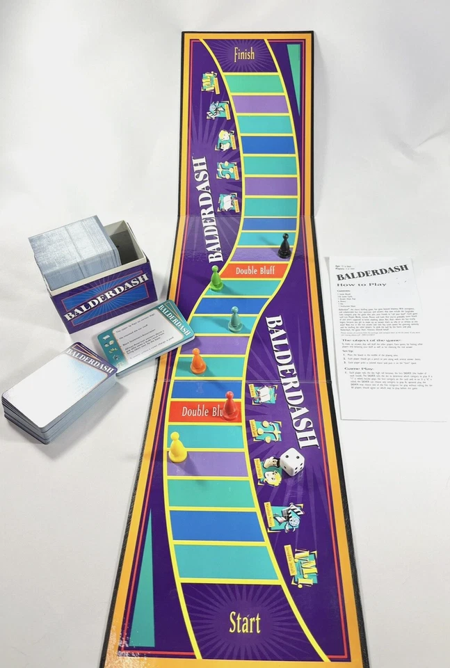 Balderdash The Classic Bluffing Juego de Mesa Hasbro Vintage 2003 Completo Foto 3 de 4