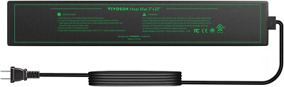VIVOSUN Durable Waterproof Seedling Heat Mat 3'' x 20'' UL & MET-Certified,6.5W