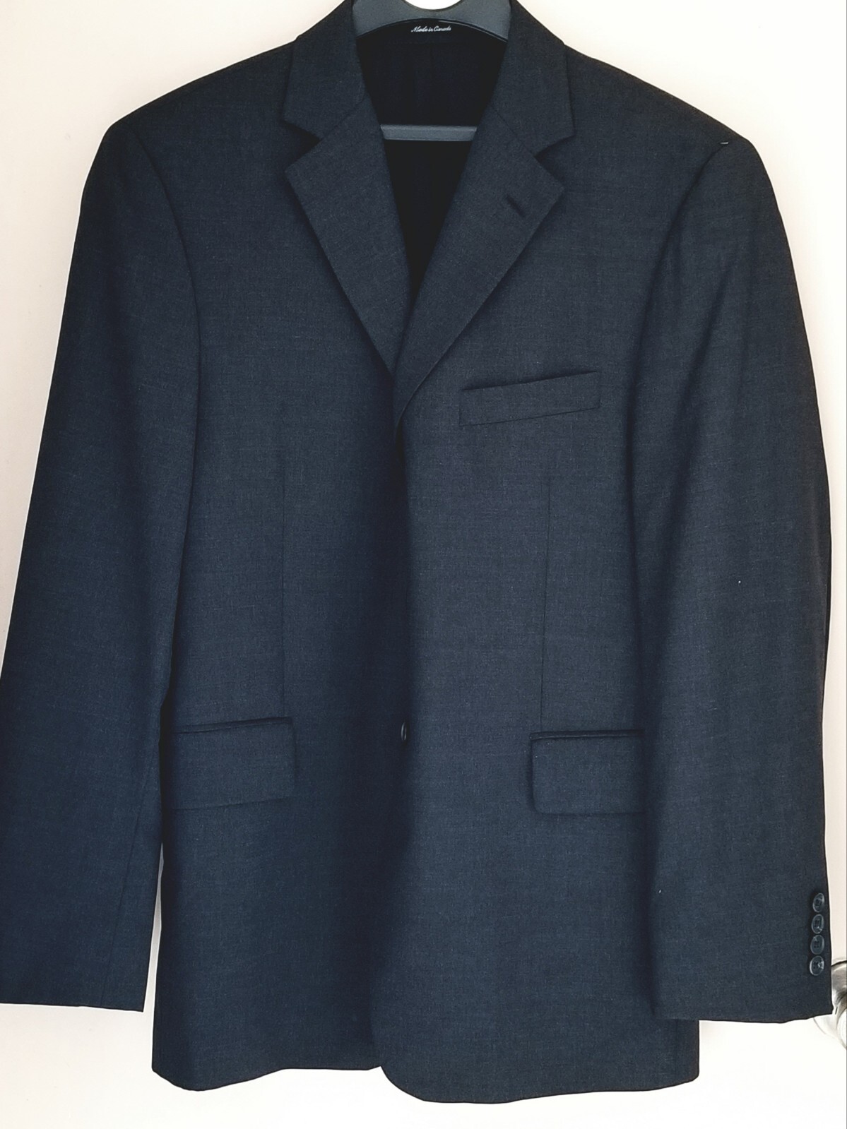 J.CREW Single Vented Lined 3-Button CHARCOAL GRAY… - image 1