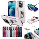 Magnetic Ring Stand Rugged Phone Case For iPhone 16 Pro Max 15 14 13 12 11 XR 7