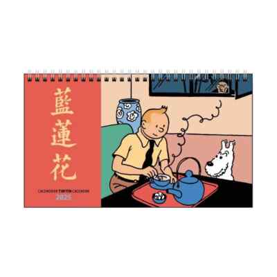 KALENDER 2025 - Tim und Struppi Aufstellkalender tintin calendar 