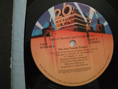 ALAN PARSONS PROJECT LP TALES OF MYSTERY AND IMAGINATION