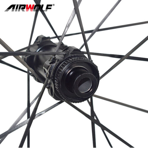 1245g 700C Rennrad Fahrrad Laufradsatz Carbon Speichen Räder Disc Bike Wheelset - Bild 8 von 13