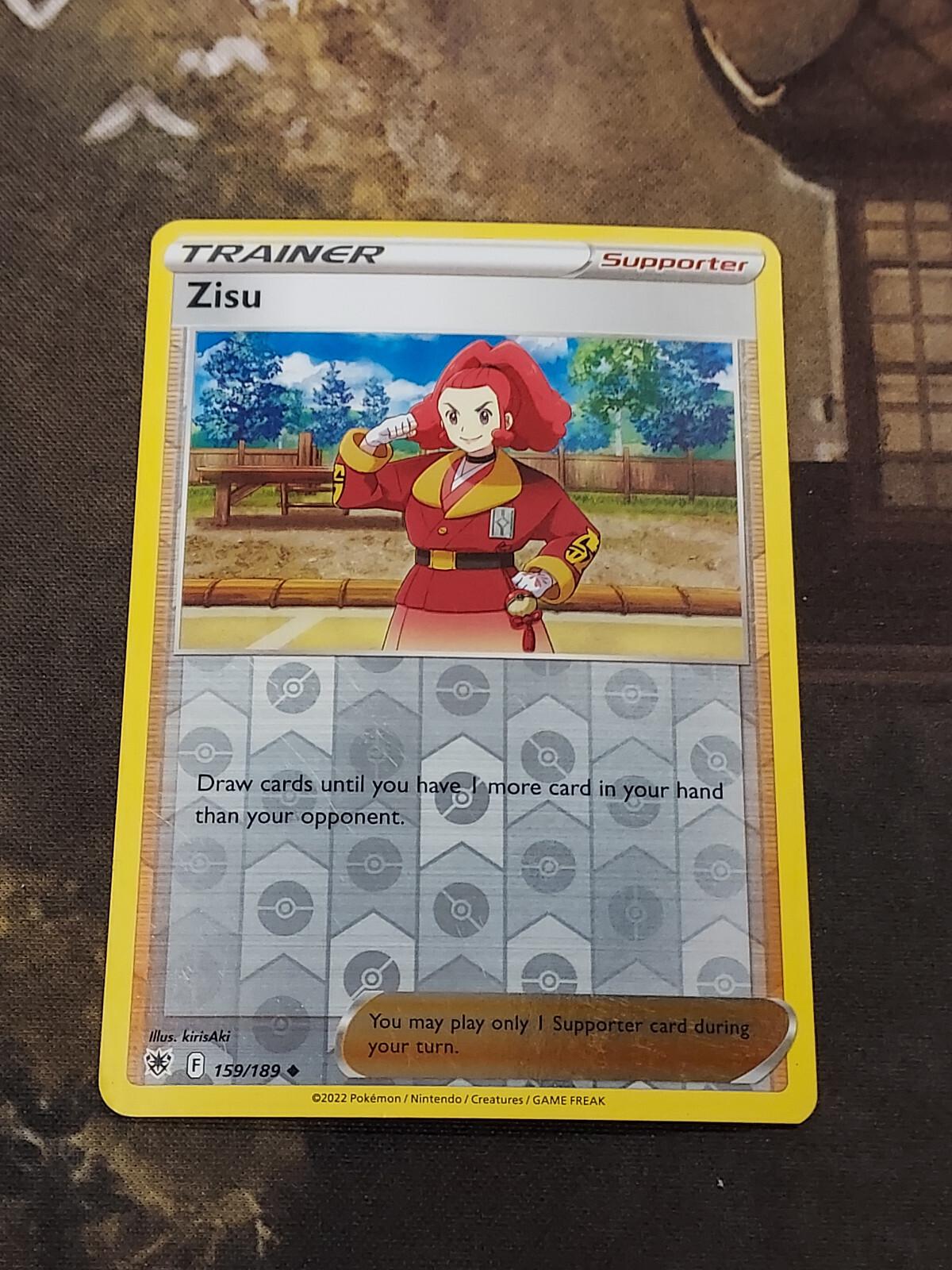 Zisu 159/189 Astral Radiance Pokemon Reverse Holo Foil Rare Nice!