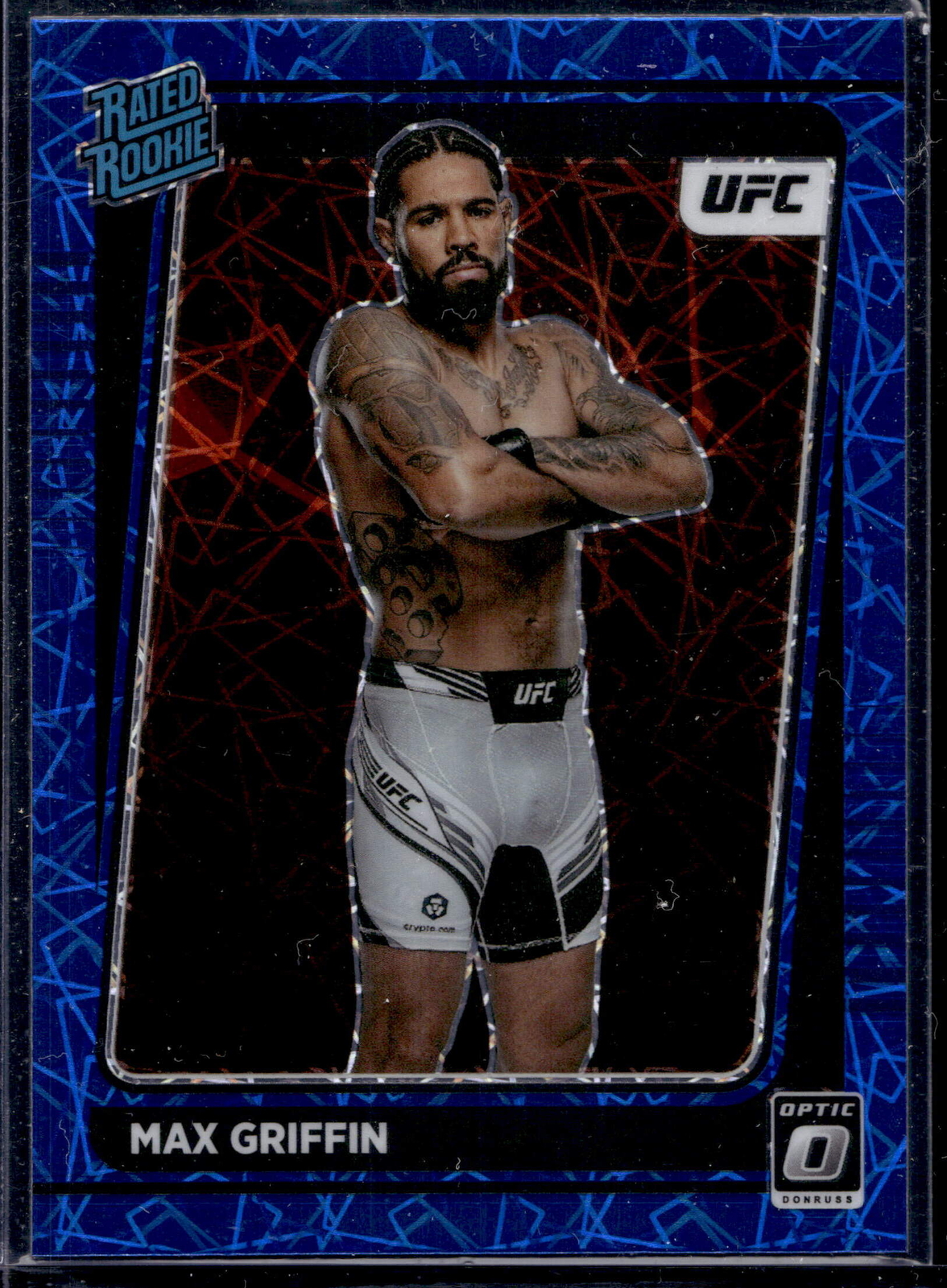 2022 Donruss Optic UFC #119 Max Griffin Blue Velocity