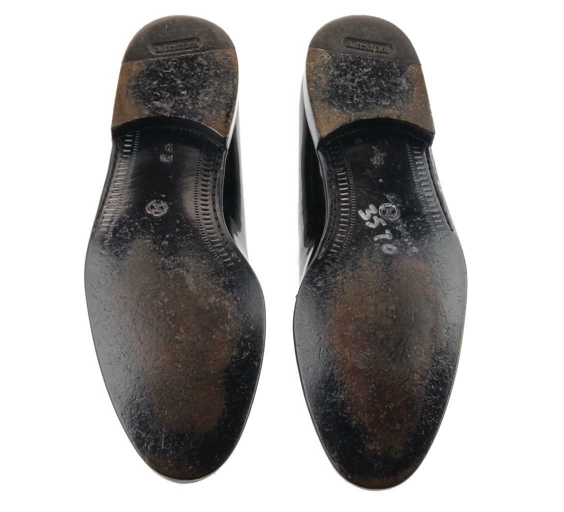 A.TESTONI for Wilkes Bashford Black Men\'s Quilted Patent Leather Loafers Worn Twice A.TESTONI for Wilkes Bashford Sz 9.5 N Patent  main image 3