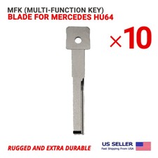 10x Mfk Multi-function Key Refill Key Blank Blade For Mercedes Hu64 10x Mfk Multi-function Key Refill Key Blank Blade For Mercedes Hu64