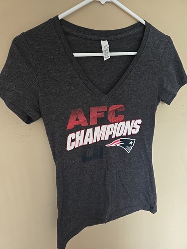 New England Patriots Womans Short Sleeve T-shirt AFC Champions Football NFL - Picture 3 of 7