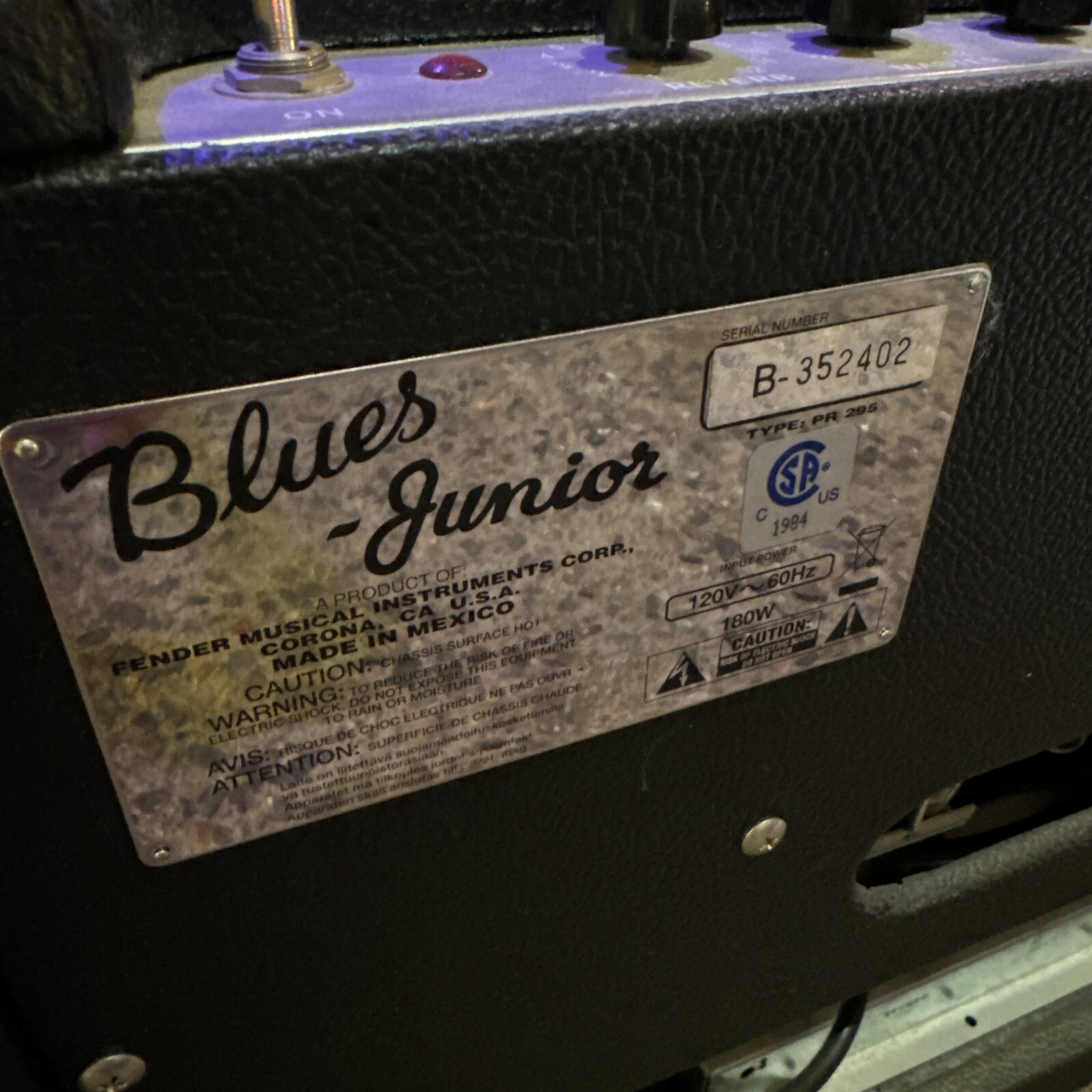 FENDER BLUESJUNIOR I BLACK w/BILLM MODS eBay