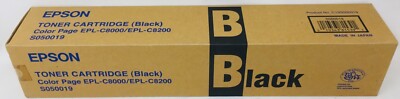 Epson S050019 Original Black Toner Color Page Epl-C8000/Epl-C8200 (4,500 Pg)