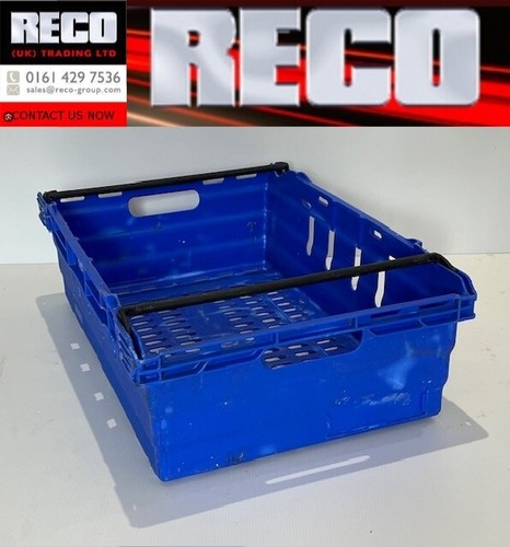 20 X BLUE USED BALE ARM TRAY / STACKING CRATE 600 x 400 x 200mm - Picture 2 of 2